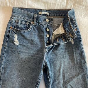 Distressed Denim Jeans